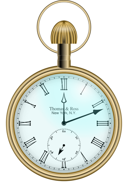 Retro mechanical Pocket Watch Hand-wind engraved gold