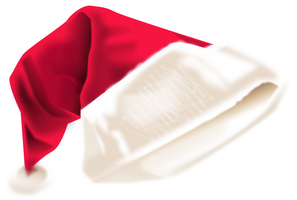 Kids Long Plush Santa Hat